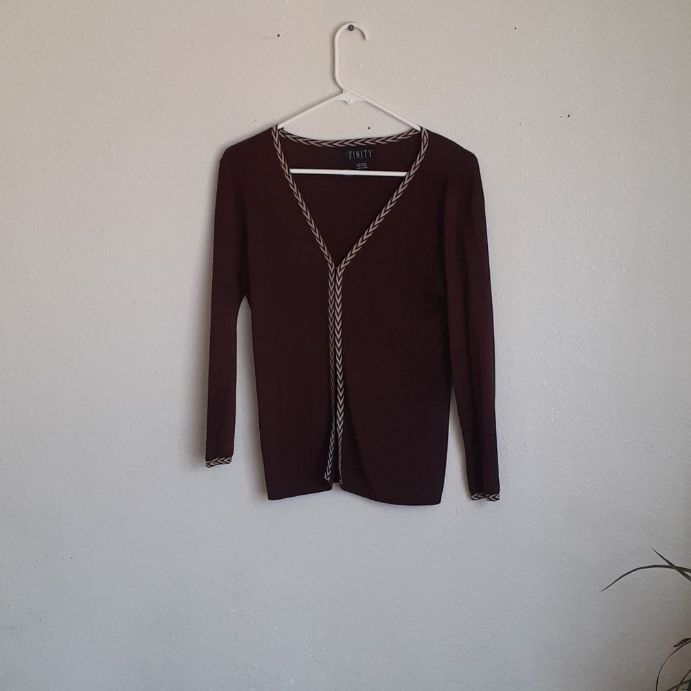 FINITY cardigan brow and cream small